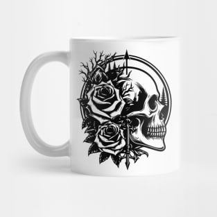 skull with arrow Mug